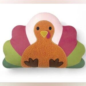 NWT! Cozy RETIRED Thanksgiving Turkey Pillow Fall Harvest Farmhouse Décor Cute!